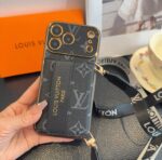 LV Card Holder Phone Case, Accordion Card Bag Crossbody Design - 图片 2