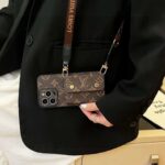 LV Classic Monogram Crossbody Card Holder Phone Case - 图片 2
