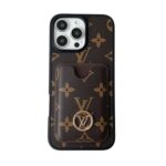 Luxury Designer Monogram Card Holder Phone Case | 2-in-1 Wallet Shockproof Cover - 图片 3
