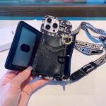 Dior Montaigne Card Holder Phone Case Embroidered Strap - 图片 4