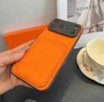 Hermès Embossed Monogram Leather Card Holder Phone Case - 图片 13
