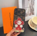 Louis Vuitton Vivienne Lucky Fortune Monogram Leather Luxury Shockproof Phone Case - 图片 13