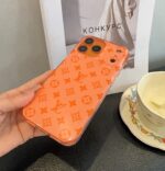 Star Orange Series LV Glitter Phone Case - 图片 6