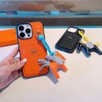 Hermès Style Premium Leather Card Holder Phone Case - 图片 12