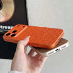 Gucci Embossed GG Monogram Electroplated Frame Premium Leather Luxury Phone Case - 图片 11