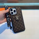 LV Classic Monogram Full Coverage Case - Top & Bottom Card Slots   Lanyard - 图片 13
