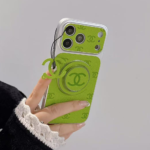 Chanel Embossed Monogram MagSafe Ring Holder Premium Leather Luxury Phone Case - 图片 8