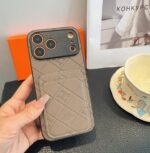 Hermès Embossed Monogram Leather Card Holder Phone Case - 图片 3