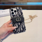 Dior Card Holder Crossbody Phone Case with Chain Strap - 图片 4