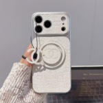 Chanel Embossed Monogram MagSafe Ring Holder Premium Leather Luxury Phone Case - 图片 17