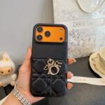 Dior Lady Dior Quilted Metal Pendant Phone Case - 图片 3