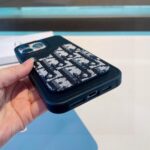 Dior Card Holder Phone Case Lychee Pattern Magnetic Case - 图片 7