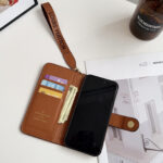 Luxury Designer Monogram Flip Wallet Phone Case with Wrist Lanyard - 图片 11