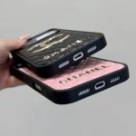 Chanel Classic Quilted Leather 3D Gold Logo Luxury Phone Case - 图片 8
