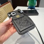 Loewe Flip Card Holder iPhone Case with Short Wrist Strap - 图片 16