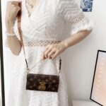 LV & Gucci Monogram Flip Phone Wallet Mini Crossbody Shoulder Bag With Card Slots - 图片 12
