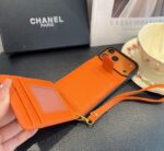 Chanel Style Leather Flip Card Holder Crossbody Phone Case - 图片 15
