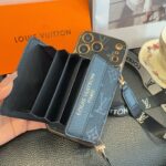 LV Card Holder Phone Case, Accordion Card Bag Crossbody Design - 图片 4