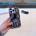 Dior Montaigne - Embroidered Strap Card Phone Case - 图片 9