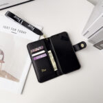 Dior Oblique Monogram Flip Wallet Phone Case With Brand Wrist Strap - 图片 8