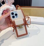 Celine Triomphe Monogram Card Slot Crossbody Phone Case - 图片 6