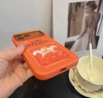 Hermès Classic Horse Carriage Print Luxury Leather Phone Case - 图片 3
