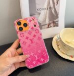 Star Orange Series LV Glitter Phone Case - 图片 13