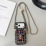 Chanel Style Tweed Quilted Card Holder Wallet Luxury Phone Case - 图片 12