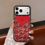 Goyard Classic Monogram Detachable Card Holder Wallet Luxury Phone Case - 图片 3