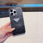Prada Style Gradient Full Rhinestone Glitter Phone Case - 图片 12