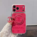 Chanel Embossed Monogram MagSafe Ring Holder Premium Leather Luxury Phone Case - 图片 14