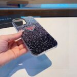 Prada Style Gradient Full Rhinestone Glitter Phone Case - 图片 6