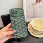 Goyard Classic Monogram Full Coverage Lens Frame Ultra Slim Luxury Phone Case - 图片 4